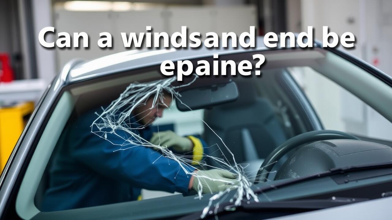Can a windscreen crack be repaired?
