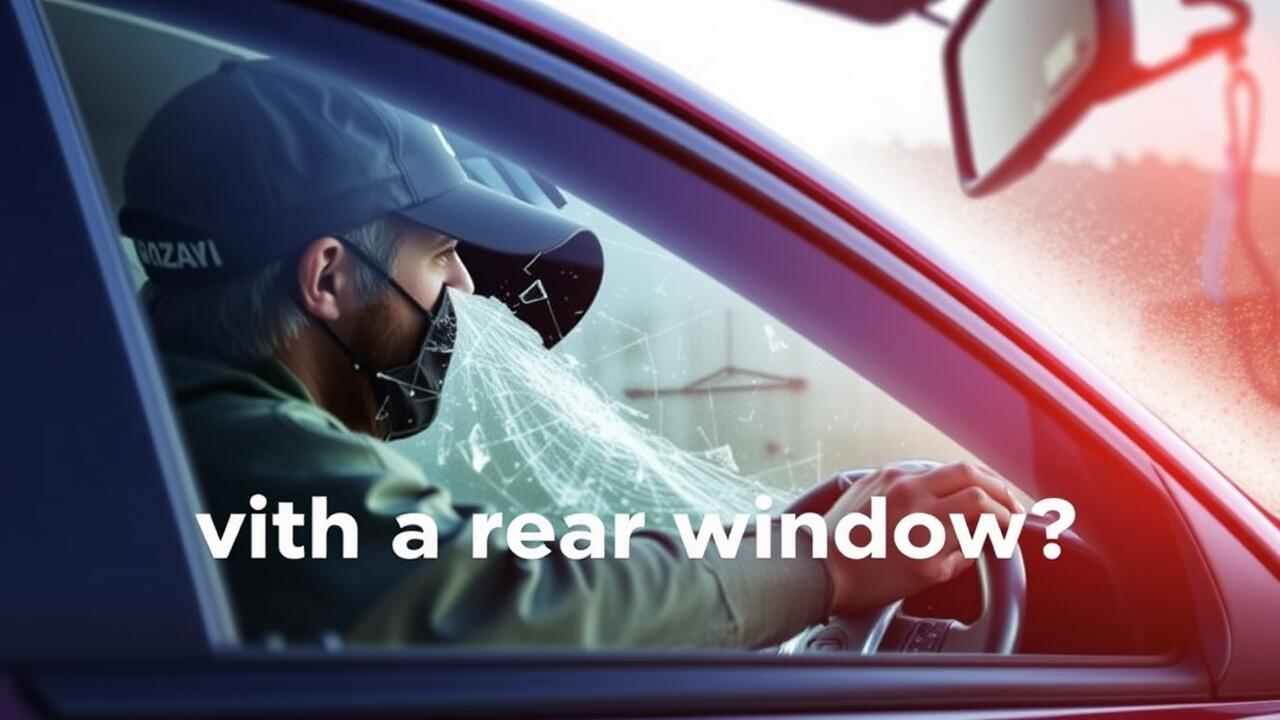 Can I drive with a broken rear window?