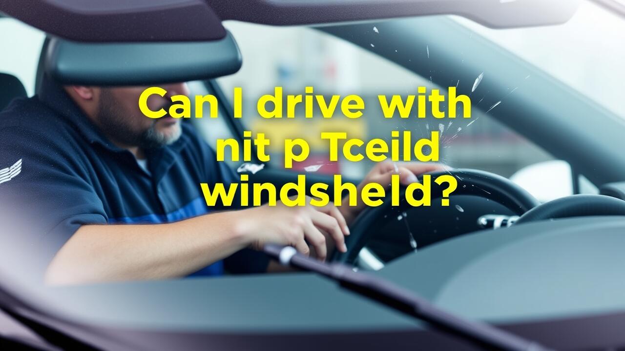Can I drive with a chipped windscreen?