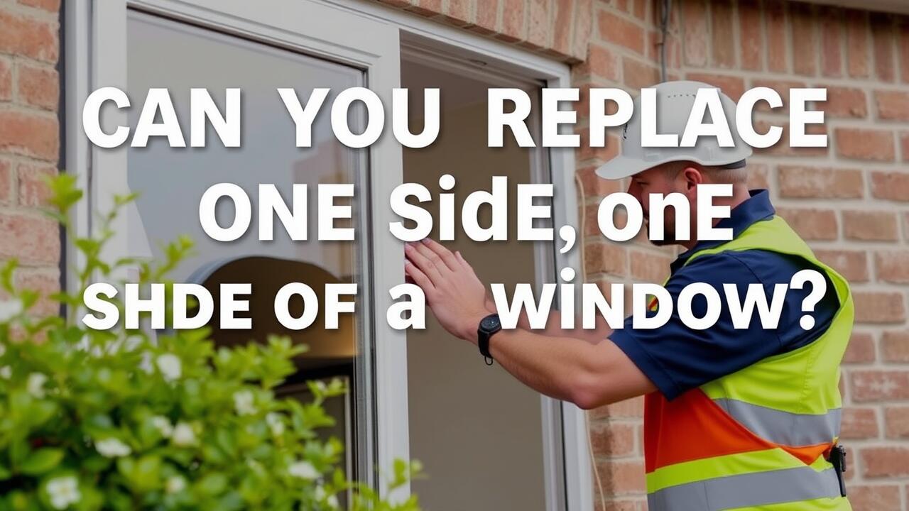 Can you replace one side of a window?