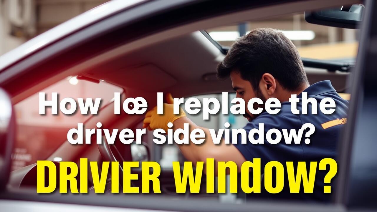 How do I replace the driver side window?