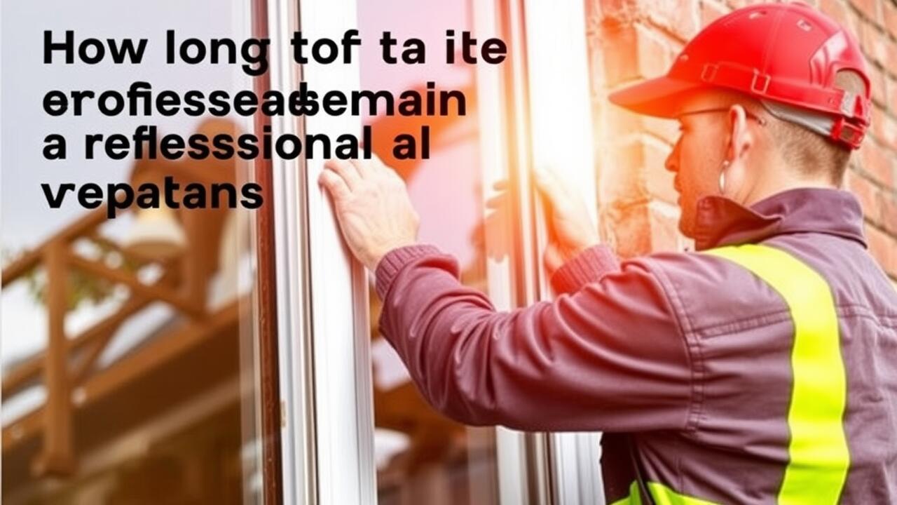 How long does it take a professional to replace a window?