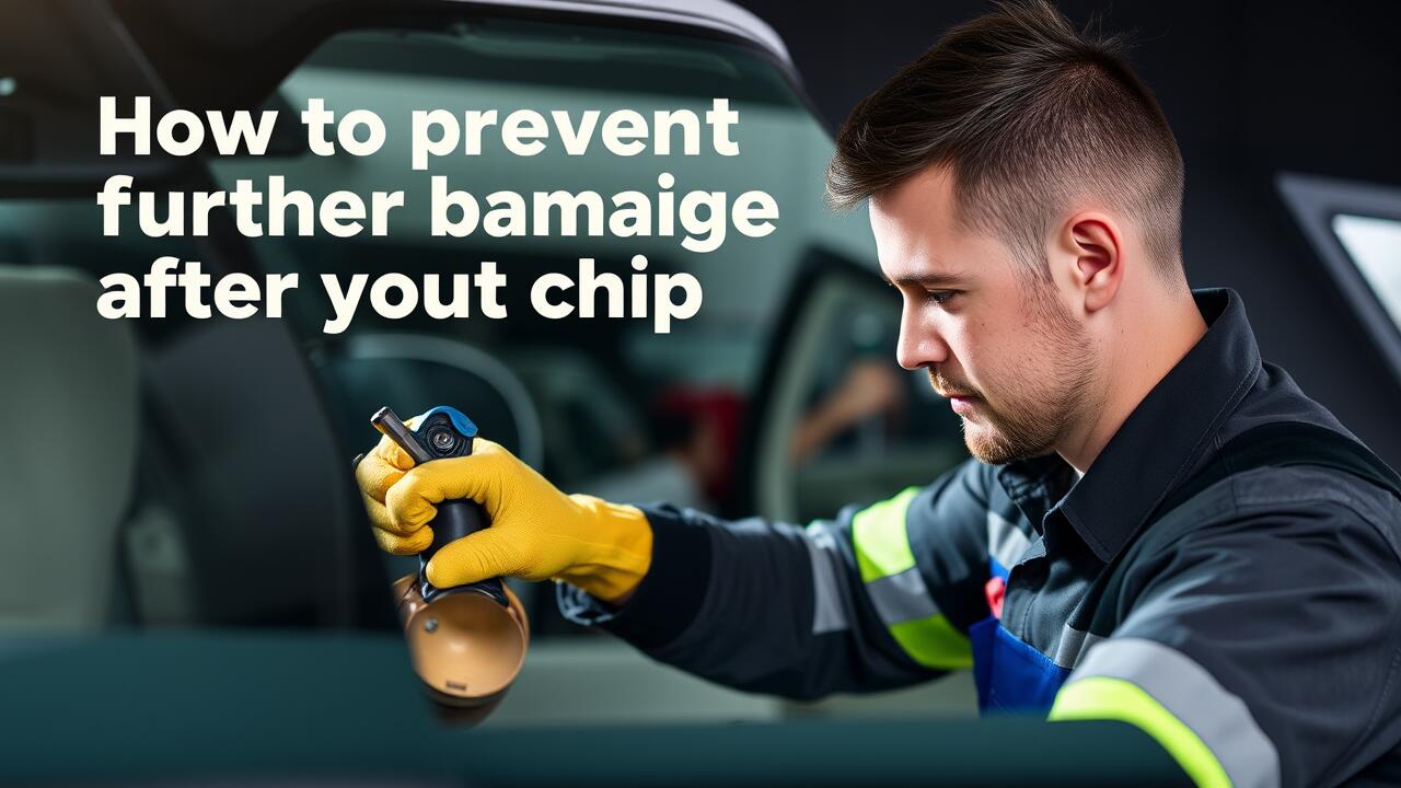 How to prevent further damage after a windshield chip