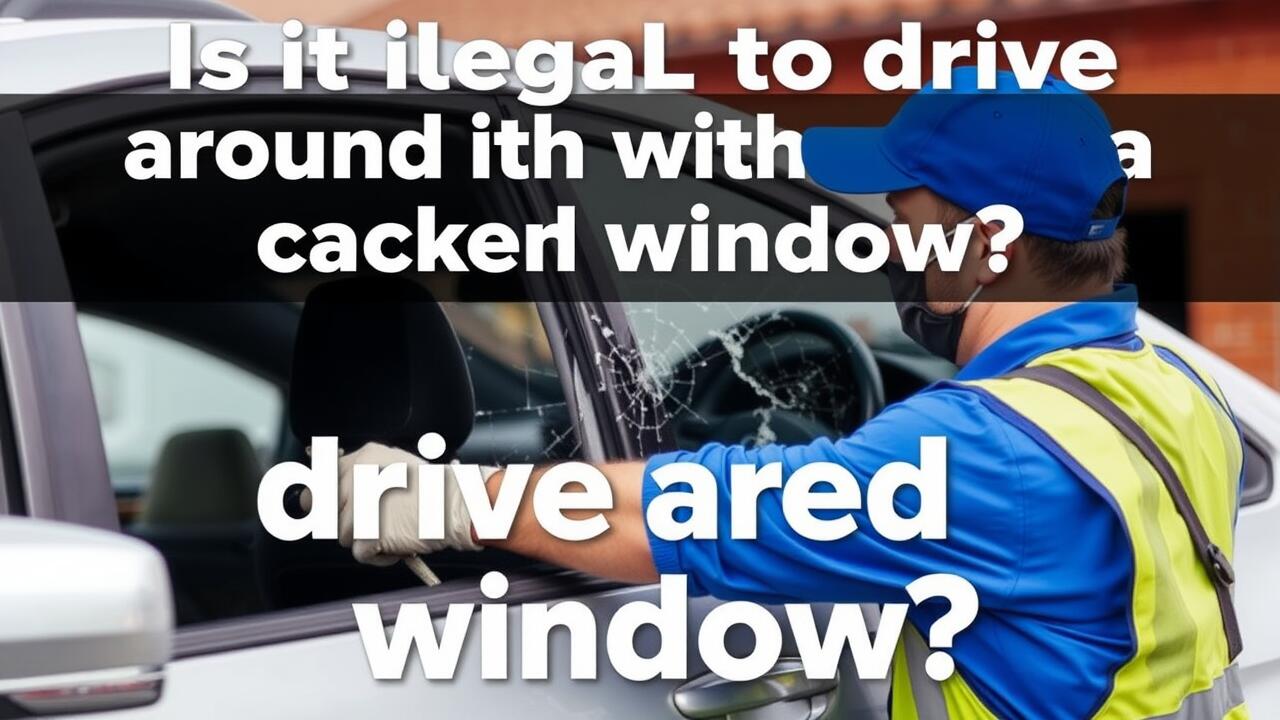 Is it illegal to drive around with a cracked window?