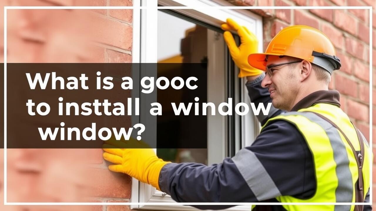 What is a good price to install a window?
